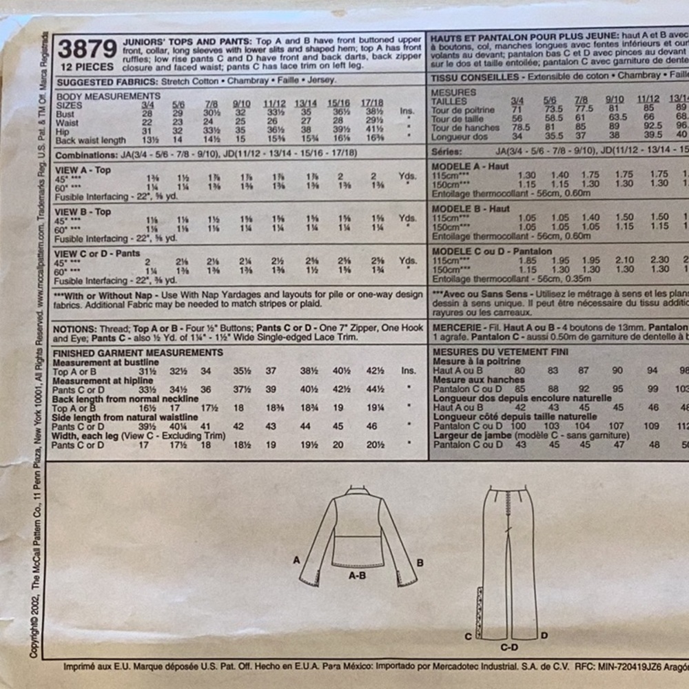 Three Sewing Pattern - Picture 3 of 16